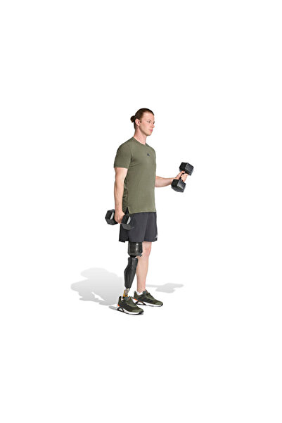 adidas Ανδρικό μπλουζάκι προπόνησης D4T JX3288 Χακί