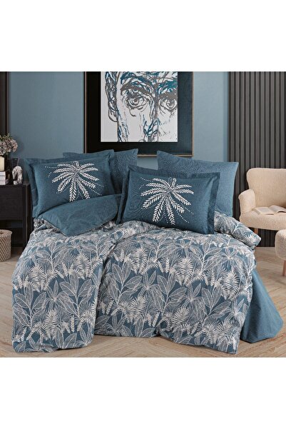 Hobby Double Poplin Duvet Cover Selene Petrol