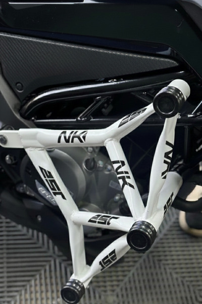 Banxtre CFMOTO NK250 için Siyah Renk Demir Stickerları Koruma Demiri Stickerl...