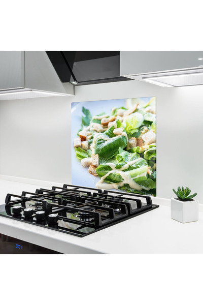 Arthub Panou Sticla Bucatarie, Protectie aragaz, Termorezistent, Alimente, Salad