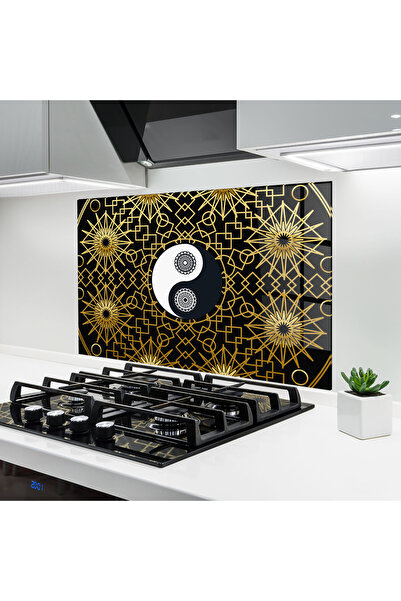 Arthub Kitchen Glass Panel, Stove Protection, Heat Resistant, Feng-shui, Yin ...
