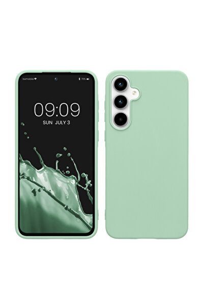 KWmobile Case for Samsung Galaxy A55 5G, Light Green, Silicone, KWM000021MG021C