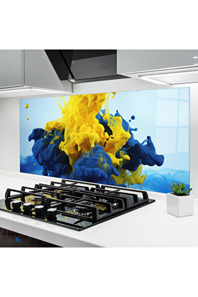 Arthub Panou Sticla Bucatarie, Protectie aragaz, Termorezistent, Abstracte, B...