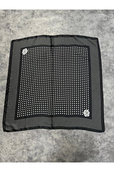 Axesoire 15332 Tačkasti dezen Sa deznom Crni bandana šal 90x90 cm