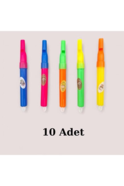 Nostaljik Lezzetler 10 Adet Plastik Kuş Dili Düdük