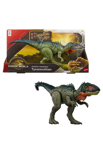 JURASSIC WORLD Rebirth Tyranotytan Figurine, Multicolor, Ages 4+