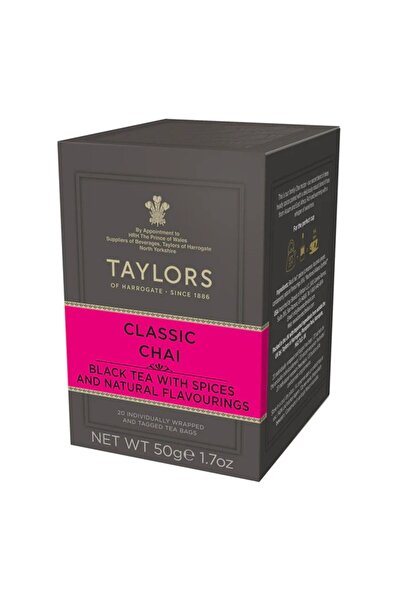 TAYLORS Classic Chai Black Tea, 20 individually wrapped sachets, 50 gr.