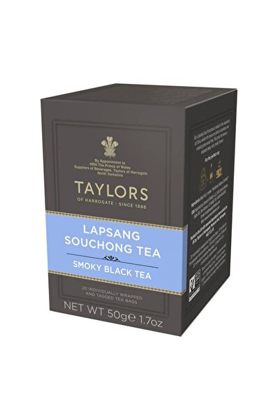 TAYLORS Ceai Negru Afumat Lapsang Souchong, 20 pliculete ambalate individual, 50 gr.