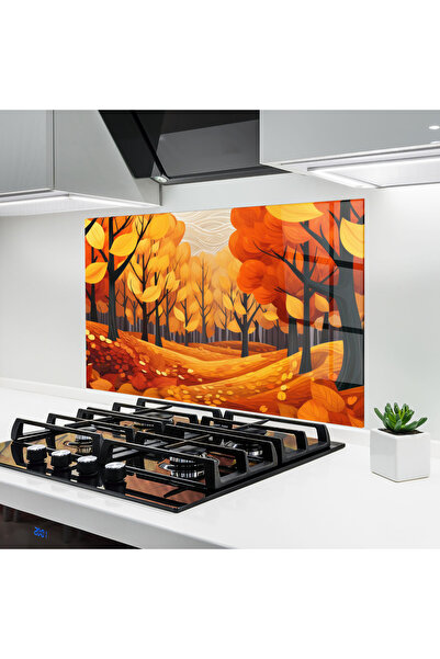 Arthub Panou Sticla Bucatarie, Protectie aragaz, Termorezistent, Peisaje, Ora...