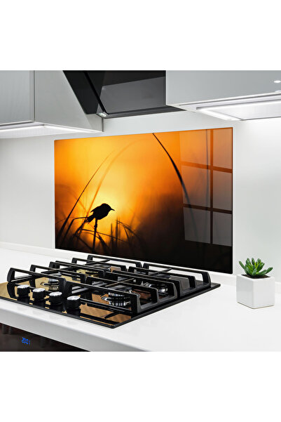 Arthub Kitchen Glass Panel, Stove Protection, Heat Resistant, Landscapes, Sma...
