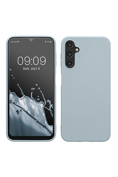 KWmobile Case for Samsung Galaxy A14 5G, Light Blue, Silicone, 61462.58