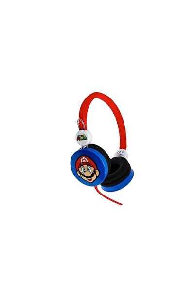 OEM Ακουστικά Super Mario για παιδιά, 85 dB, 3-7 ετών, Κόκκινο/Μπλε