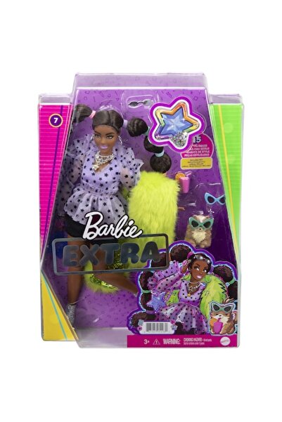 Barbie Παπούσα Έξτρα Μαλλιά με Φούντες Σκούρο Δέρμα (GXF10)