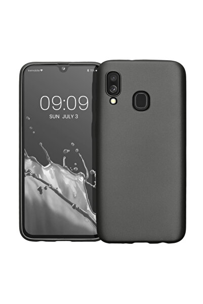 KWmobile Case for Samsung Galaxy A40, Gray, Silicone, 48546.232