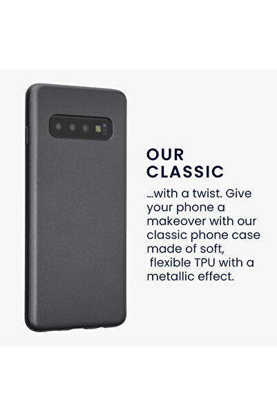 KWmobile Case for Samsung Galaxy S10, Gray, Silicone, 47452.232