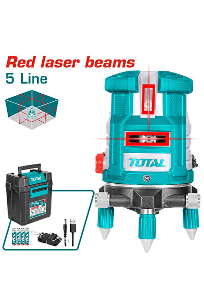 TOTAL TOTAL laser level, 30m radius, Leveling accuracy 1.0 mm at 5 m