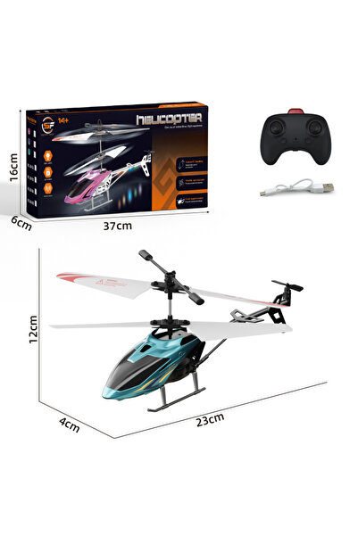 OEM RC Helicopter, All-age gift, blue, RC+electro lights, 3.5-way