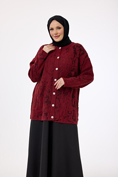 My City 40984 - Stylish Comfortable Patterned Women's Knitwear Jacket