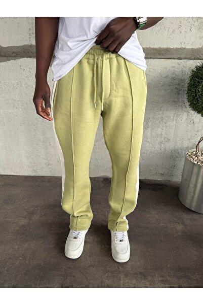 KağanKY Green Baggy Tracksuit with White Stripes