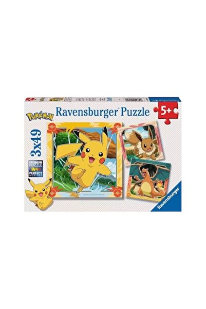 RAVENSBURGER Puzzle 3x49 pieces Theme Pokemon Pikachu