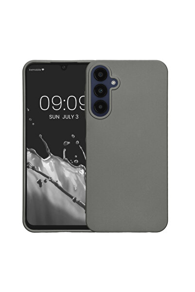 KWmobile Case for Samsung Galaxy A25, Gray, Silicone, KWM000021MZ009C