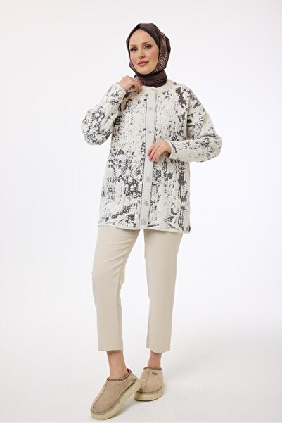 My City 40984 - Stylish Comfortable Patterned Women's Knitwear Jacket