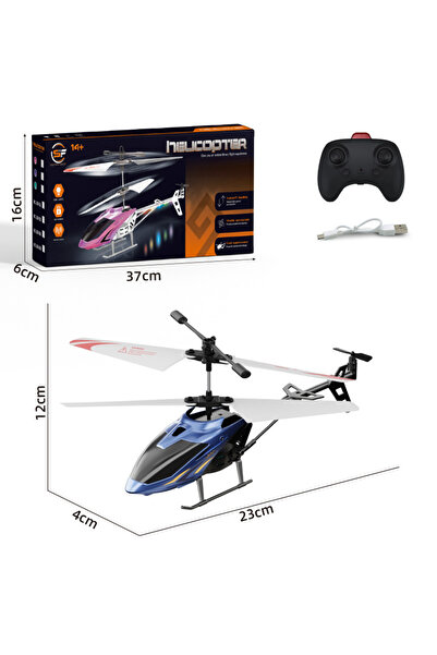 OEM RC Helicopter, All-age gift, blue, RC+electro lights, 3.5-way