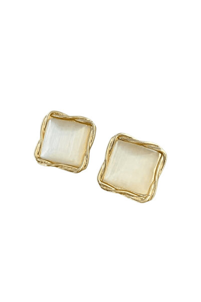 CRM Elegant Earrings Set for Women, Fantasy White, CRM, white-gold