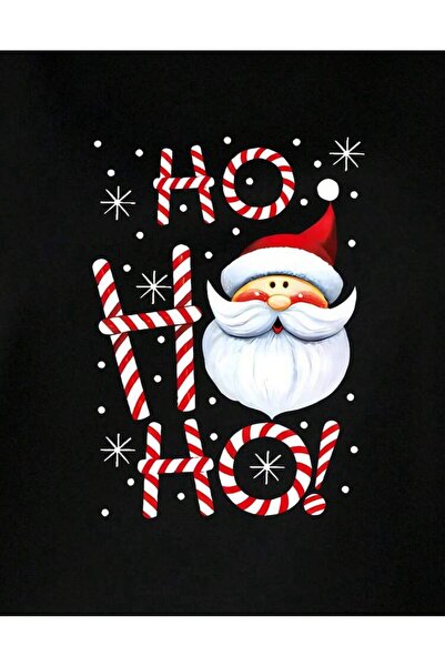 trendgar Μαύρο φούτερ με λαιμόκοψη για το νέο έτος