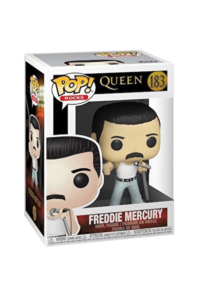 Funko Фигурка - Queen - Freddie Mercury - Radio Gaga, бяла, 9.5 см