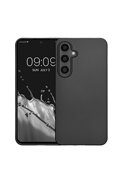 KWmobile Case for Samsung Galaxy S24 FE, Gray, Silicone, KWM000021WP004C