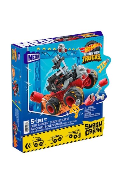 Mega Bloks Σετ Κατασκευών - Hot Wheels Monster Truck, Bone Shaker Crush, 151 ...