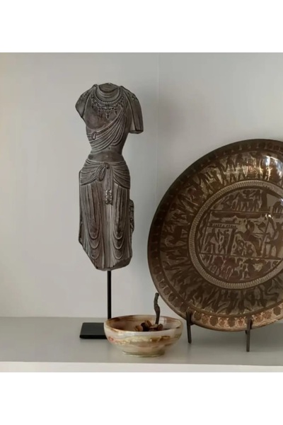 Yaratıcı sanatlar atölyesi Antika Görünüm Zen Vücut Heykeli Buddha Zen Ev Dekoru Büstleri Büyük Boy Heykel 30 CM