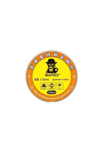 OEM Mapies Ekran Cam Ayırma Teli Çelik Tel 0.06mm 100 Metre