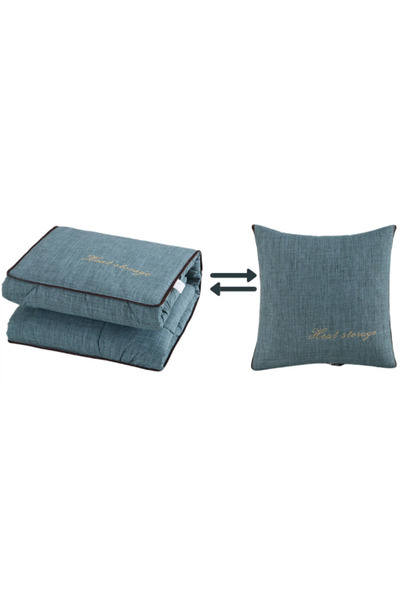 OEM 2 in 1 multifunctional pillow 40x40x10cm/110x150cm GREEN