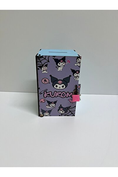 BT Ahşap Ahşap Kasa Kumbara Kuromi