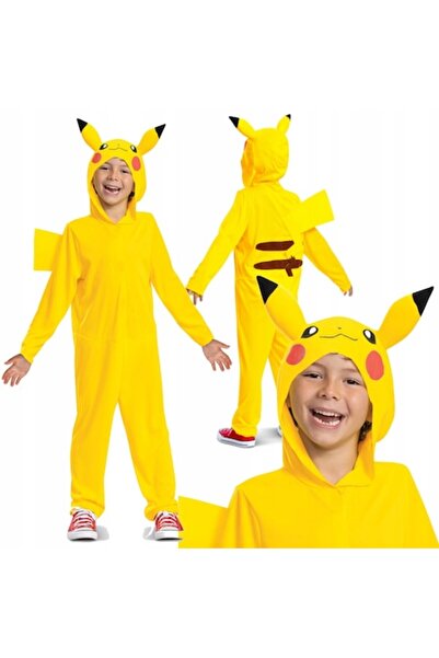 Disguise Costum de carnaval Pikachu Pokemon pentru copii (3-4 ani) Kigurumi galben