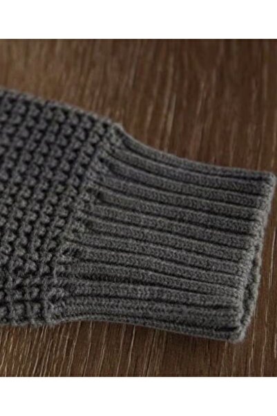 FAVORİST Чоловічий трикотажний светр з велосипедним коміром BTK