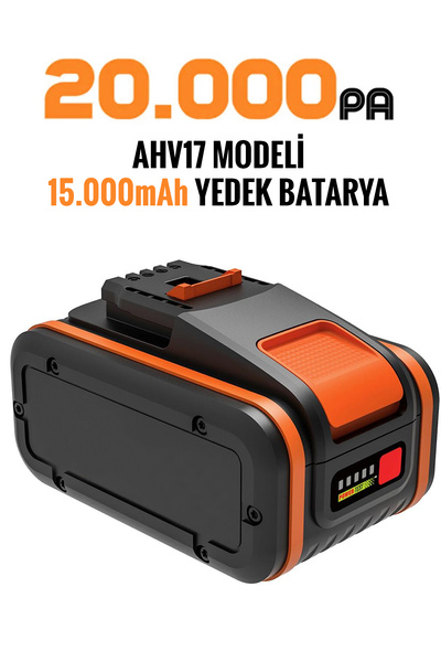 Light Nova 15.000 mAh Yedek Batarya 20.000pA | AHV17 - AHV21 | Araç süpürgesi için Yedek Batarya