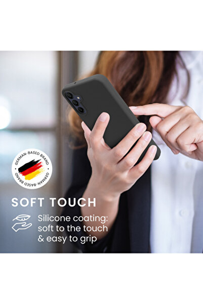 KWmobile Case for Samsung Galaxy A15 5G, Dark Gray, Silicone, KWM000021MF027C