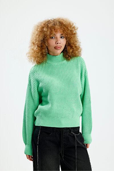Figo Σελανίκη Πλεκτοποίηση ψηλός λαιμός oversized Γυναικείο Πουλόβερ