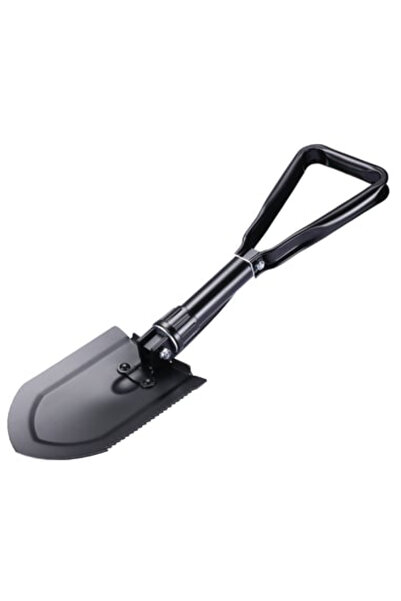 CAMPOUT Çok Amaçlı Katlanır Kamp Küreği Karbon Çelik Dayanıklı Metal Tasarım