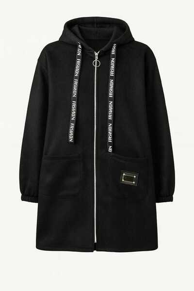 TOKARİS TEKSTİL Hooded Zippered Winter Coat