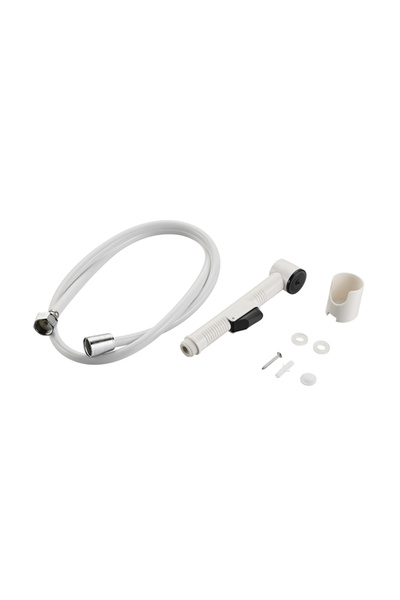 Lawazim ABS Bidet Sprayer White 1.2m Hose