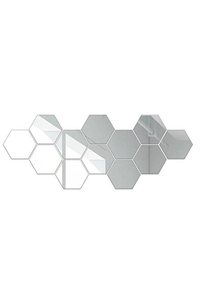 OEM Set 50 Oglinzi Design Hexagon MICI 8 x 8 - Oglinzi Decorative Acrilice Cristal
