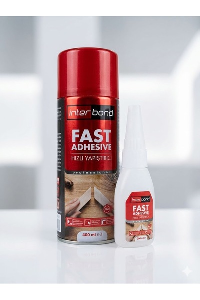 INTERBOND Mdf Kıt Hızlı Yapıştırıcı 400 ML+100ML