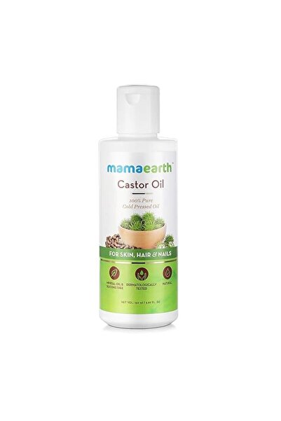 Mamaearth Castor Oil - 100% Pure Cold Pressed Oil, 150 ml