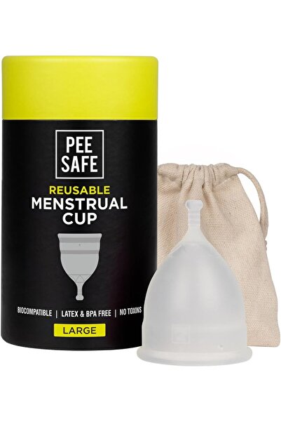 Pee Safe كأس الحيض كبير (شفاف)