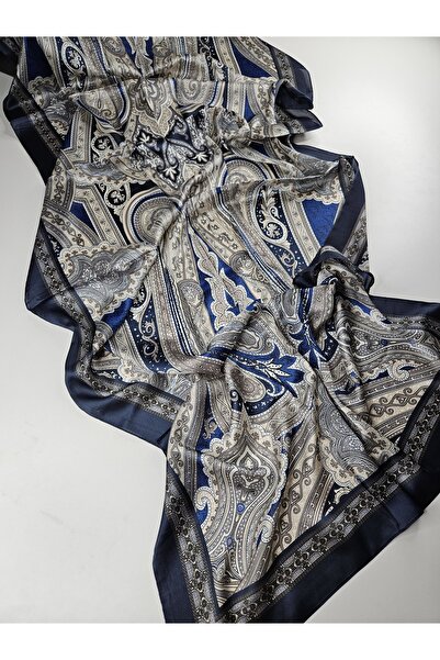 tomrisboutique Luxury Voile Silk Shawl Hijab Foulard Scarf Shawl Ethnic Patte...