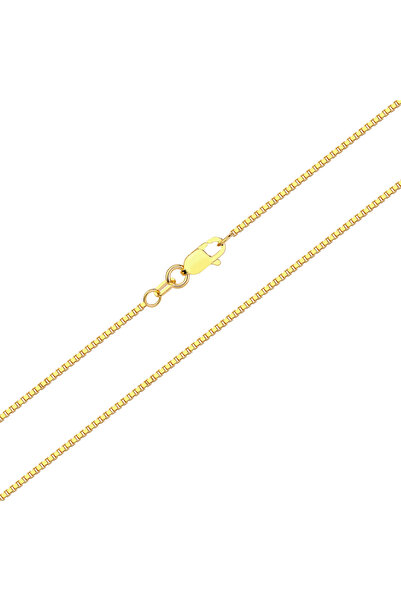 Duyum Gold Küp Altın Zincir Kolye 14 Ayar